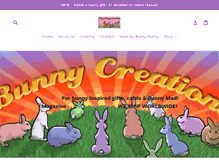 Tablet Screenshot of bunnycreations.co.uk